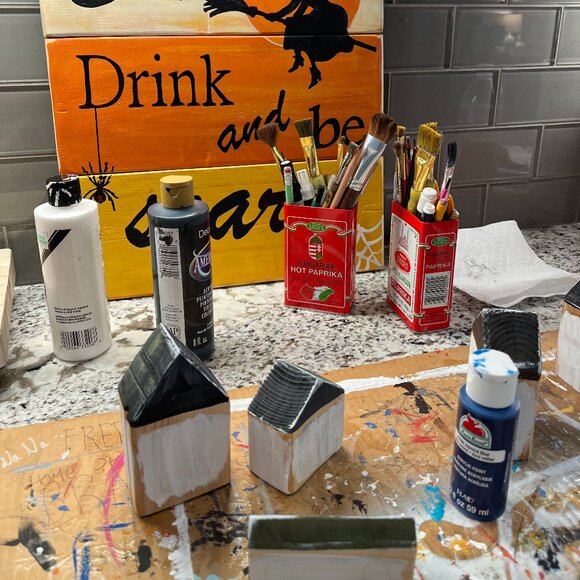 OOAK Wooden village - Picture 16 of 17